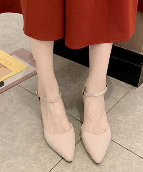 Miniministore(ミニミニストア)の「セパレートストラップ パンプス 結婚式(パンプス・レディース・ブラック/ライトベージュ・24.5cm/23.0cm/24.0cm/22.5cm/23.5cm)」の9枚目の写真