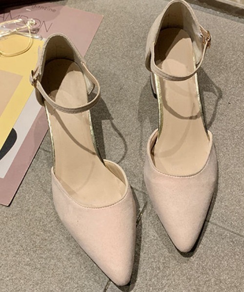 Miniministore(ミニミニストア)の「セパレートストラップ パンプス 結婚式(パンプス・レディース・ブラック/ライトベージュ・24.5cm/23.0cm/24.0cm/22.5cm/23.5cm)」の10枚目の写真