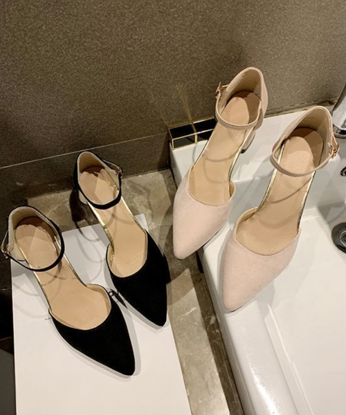 Miniministore(ミニミニストア)の「セパレートストラップ パンプス 結婚式(パンプス・レディース・ブラック/ライトベージュ・24.5cm/23.0cm/24.0cm/22.5cm/23.5cm)」の12枚目の写真