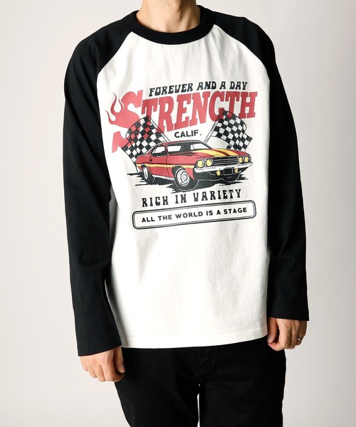 INASTUDIOS ZOO(イーナストゥディオスズー)の「「INASTUDIOS SELECT」プリントラグランTシャツ(Tシャツ/カットソー・メンズ・グレー系その他2/グレー系その他3/ホワイト系その他/ベージュ系その他/ベージュ系その他2/グレー系その他/ホワイト系その他2/ベージュ系その他3/ホワイト系その他3・LARGE/X-LARGE/MEDIUM)」の4枚目の写真