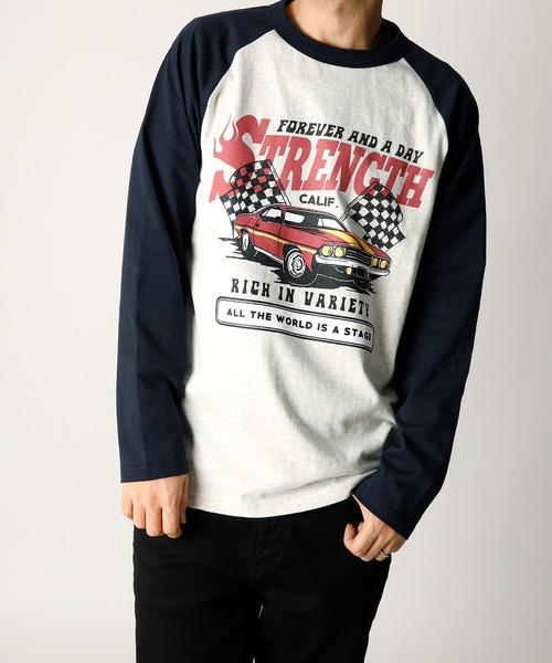 INASTUDIOS ZOO(イーナストゥディオスズー)の「「INASTUDIOS SELECT」プリントラグランTシャツ(Tシャツ/カットソー・メンズ・グレー系その他2/グレー系その他3/ホワイト系その他/ベージュ系その他/ベージュ系その他2/グレー系その他/ホワイト系その他2/ベージュ系その他3/ホワイト系その他3・LARGE/X-LARGE/MEDIUM)」の6枚目の写真