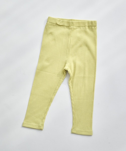 pairmanon（ペアマノン）の「無地 花柄 7分丈 リラックスリブレギンス（レギンス/スパッツ・キッズ・ブルー系その他/パープル/ホワイト系その他/ピンク/テラコッタ/アイボリー/ブラック/イエロー系その他/ライトベージュ/グレイッシュベージュ/ライトイエロー/モカ/ブルー/ピンク系その他/ブラック系その他2/ライトピンク/ブルー系その他2/ブラック系その他/ホワイト系その他2/オレンジ系その他/ブラウン/グリーン系その他/ベージュ・100/110/120/130/140/150/80/90/70）」の13枚目の写真