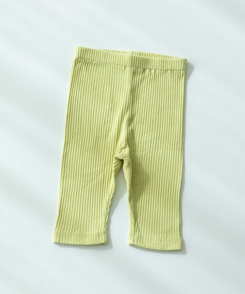 pairmanon（ペアマノン）の「無地 花柄 7分丈 リラックスリブレギンス（レギンス/スパッツ・キッズ・ブルー系その他/パープル/ホワイト系その他/ピンク/テラコッタ/アイボリー/ブラック/イエロー系その他/ライトベージュ/グレイッシュベージュ/ライトイエロー/モカ/ブルー/ピンク系その他/ブラック系その他2/ライトピンク/ブルー系その他2/ブラック系その他/ホワイト系その他2/オレンジ系その他/ブラウン/グリーン系その他/ベージュ・100/110/120/130/140/150/80/90/70）」の19枚目の写真