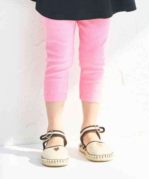 pairmanon（ペアマノン）の「無地 花柄 7分丈 リラックスリブレギンス（レギンス/スパッツ・キッズ・ブルー系その他/パープル/ホワイト系その他/ピンク/テラコッタ/アイボリー/ブラック/イエロー系その他/ライトベージュ/グレイッシュベージュ/ライトイエロー/モカ/ブルー/ピンク系その他/ブラック系その他2/ライトピンク/ブルー系その他2/ブラック系その他/ホワイト系その他2/オレンジ系その他/ブラウン/グリーン系その他/ベージュ・100/110/120/130/140/150/80/90/70）」の22枚目の写真