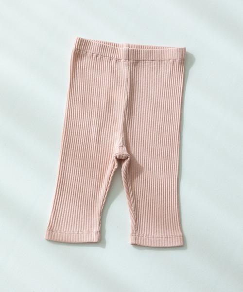 pairmanon（ペアマノン）の「無地 花柄 7分丈 リラックスリブレギンス（レギンス/スパッツ・キッズ・ブルー系その他/パープル/ホワイト系その他/ピンク/テラコッタ/アイボリー/ブラック/イエロー系その他/ライトベージュ/グレイッシュベージュ/ライトイエロー/モカ/ブルー/ピンク系その他/ブラック系その他2/ライトピンク/ブルー系その他2/ブラック系その他/ホワイト系その他2/オレンジ系その他/ブラウン/グリーン系その他/ベージュ・100/110/120/130/140/150/80/90/70）」の20枚目の写真