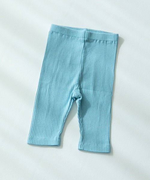 pairmanon（ペアマノン）の「無地 花柄 7分丈 リラックスリブレギンス（レギンス/スパッツ・キッズ・ブルー系その他/パープル/ホワイト系その他/ピンク/テラコッタ/アイボリー/ブラック/イエロー系その他/ライトベージュ/グレイッシュベージュ/ライトイエロー/モカ/ブルー/ピンク系その他/ブラック系その他2/ライトピンク/ブルー系その他2/ブラック系その他/ホワイト系その他2/オレンジ系その他/ブラウン/グリーン系その他/ベージュ・100/110/120/130/140/150/80/90/70）」の14枚目の写真