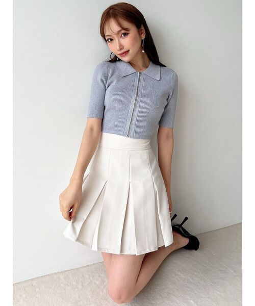 RESEXXY(リゼクシー)の「プリーツデザインミニスカート(スカート・レディース・チャコールグレー/ブラック/アイボリー・FREE)」の10枚目の写真