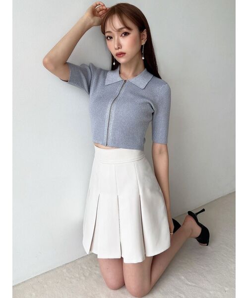 RESEXXY(リゼクシー)の「プリーツデザインミニスカート(スカート・レディース・チャコールグレー/ブラック/アイボリー・FREE)」の11枚目の写真