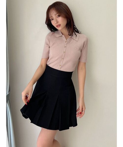 RESEXXY(リゼクシー)の「プリーツデザインミニスカート(スカート・レディース・チャコールグレー/ブラック/アイボリー・FREE)」の18枚目の写真