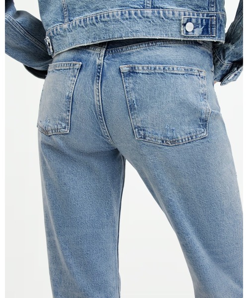 ALLSAINTS(オールセインツ)の「IDA CROPPED STRAIGHT DENIM JEANS | IDA クロップド ストレート デニム ジーンズ(デニムパンツ・レディース・インディゴブルー・24/26/27/25)」の15枚目の写真