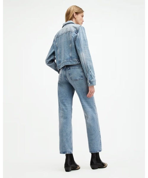 ALLSAINTS(オールセインツ)の「IDA CROPPED STRAIGHT DENIM JEANS | IDA クロップド ストレート デニム ジーンズ(デニムパンツ・レディース・インディゴブルー・24/26/27/25)」の14枚目の写真