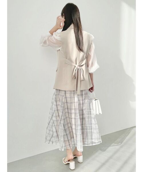 MERCURYDUO（マーキュリーデュオ）の「バイカラーワンポイントパールストラップヒールサンダル（サンダル・レディース・オフホワイト/ブラック・36/38）」の13枚目の写真