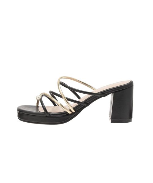 MERCURYDUO（マーキュリーデュオ）の「バイカラーワンポイントパールストラップヒールサンダル（サンダル・レディース・オフホワイト/ブラック・36/38）」の19枚目の写真