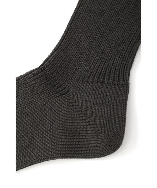 MHL.(エムエイチエル)の「MHL SPORT SOCK(ソックス/靴下・レディース・ホワイト/チャコール/オリーブ・FREE)」の5枚目の写真