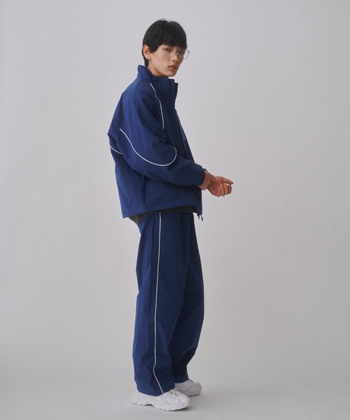 STCH】英国風チェック柄ロゴパンツ（その他パンツ）｜antiqua