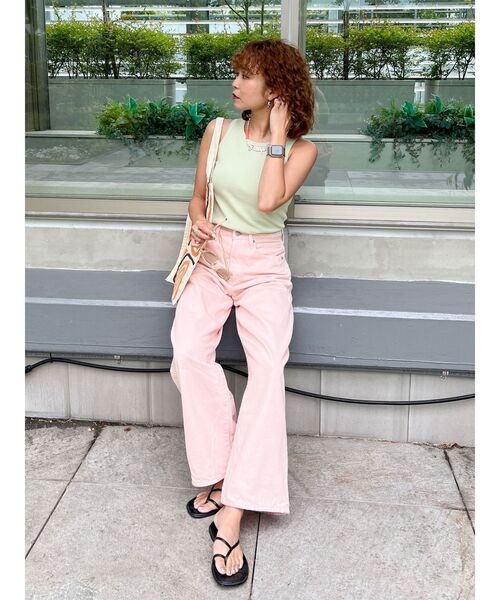 Ungrid（アングリッド）の「オーガビッツアメスリタンクトップ（タンクトップ・レディース・グリーン/オレンジ/オフホワイト/ブラック・FREE）」の10枚目の写真