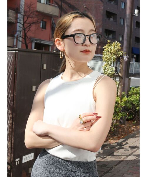 Ungrid（アングリッド）の「オーガビッツアメスリタンクトップ（タンクトップ・レディース・グリーン/オレンジ/オフホワイト/ブラック・FREE）」の13枚目の写真