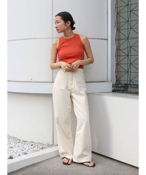 Ungrid（アングリッド）の「オーガビッツアメスリタンクトップ（タンクトップ・レディース・グリーン/オレンジ/オフホワイト/ブラック・FREE）」の19枚目の写真