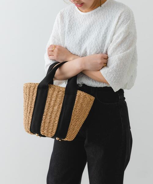 RODE SKO（ロデスコ）の「ナチュラルカゴバッグ（かごバッグ・レディース・ナチュラル/ベージュ・ONE）」の12枚目の写真