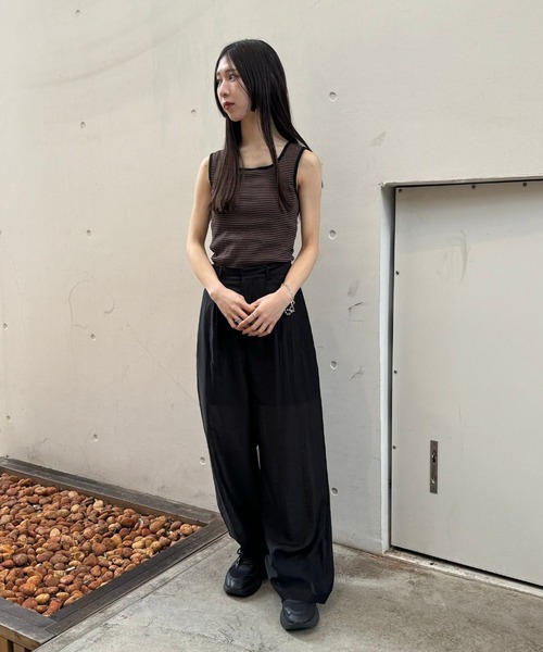 MILLER(ミラー)の「【Miller】Cup inスクエアタンク(タンクトップ・レディース・グリーン/ブラック/ブラウン・フリー)」の9枚目の写真