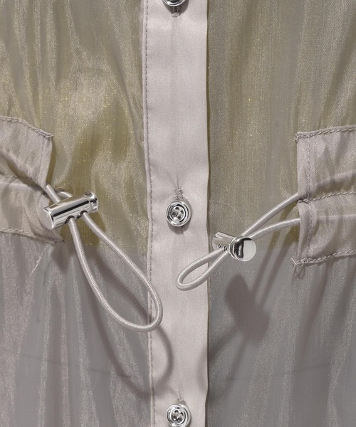 HARE(ハレ)の「シアーポケットドロストワンピース(HARE)(ワンピース・レディース・ライトグレー/ブラック・FREE)」の21枚目の写真