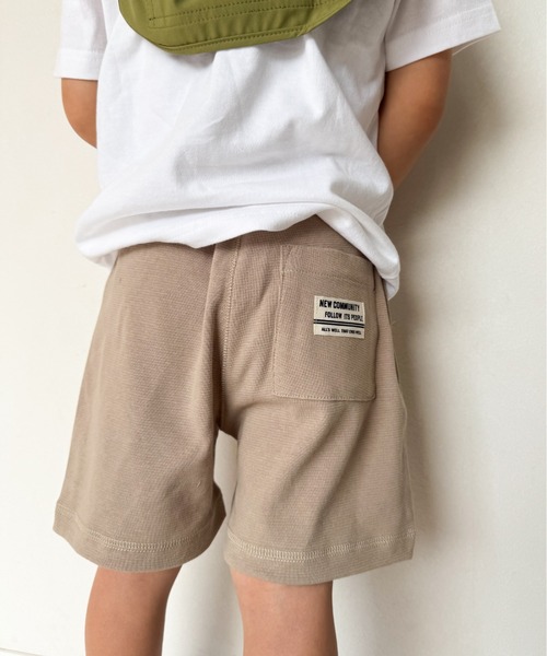 TARKER（ターカー）の「リップルフライスハーフパンツ（その他パンツ・キッズ・グレー/ブルー/ベージュ/グリーン/カーキ/ブラック・110/100/120/90/140/130）」の4枚目の写真