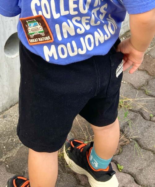 TARKER（ターカー）の「リップルフライスハーフパンツ（その他パンツ・キッズ・グレー/ブルー/ベージュ/グリーン/カーキ/ブラック・110/100/120/90/140/130）」の2枚目の写真