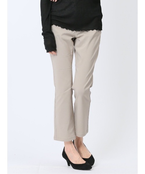 m.f.editorial（エムエフエディトリアル）の「美シャイン ストレッチ ストレートパンツ（チノパンツ・レディース・ブラック/ベージュ・S/MEDIUM/LARGE）」の15枚目の写真