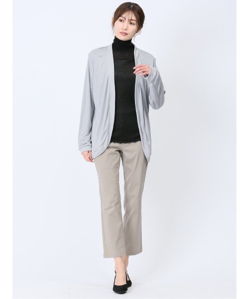 m.f.editorial（エムエフエディトリアル）の「美シャイン ストレッチ ストレートパンツ（チノパンツ・レディース・ブラック/ベージュ・S/MEDIUM/LARGE）」の19枚目の写真