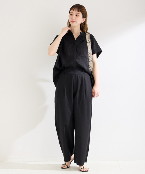B.C STOCK(ベーセーストック)の「セルロースワイドパンツ(その他パンツ・レディース・アイボリー/ブラック/ブルー系その他・FREE)」の5枚目の写真