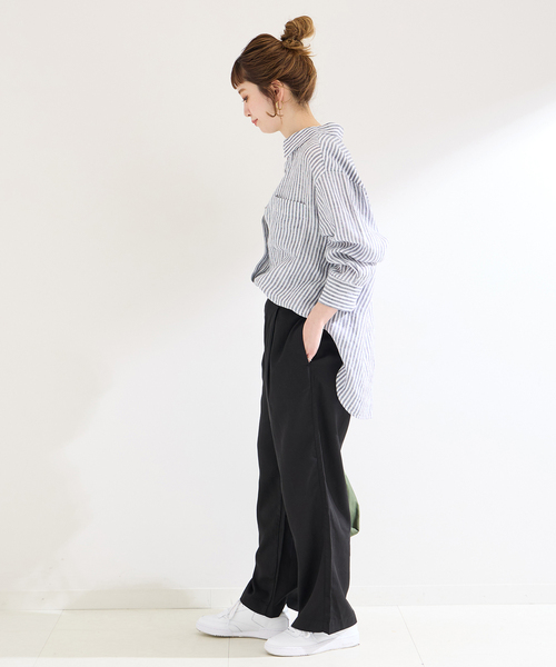 B.C STOCK(ベーセーストック)の「セルロースワイドパンツ(その他パンツ・レディース・アイボリー/ブラック/ブルー系その他・FREE)」の13枚目の写真