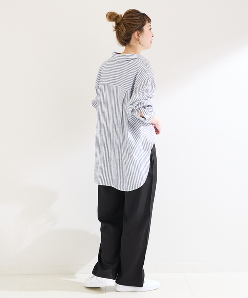 B.C STOCK(ベーセーストック)の「セルロースワイドパンツ(その他パンツ・レディース・アイボリー/ブラック/ブルー系その他・FREE)」の14枚目の写真