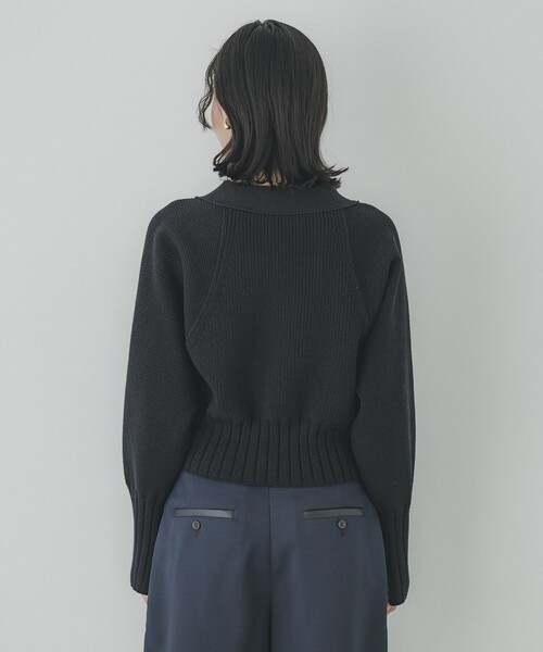 PUBLIC TOKYO(パブリックトウキョウ)の「スイッチパターンニットカーディガン/ショートニット(カーディガン/ボレロ・レディース・ホワイト/ブラック/ライム・FREE)」の18枚目の写真