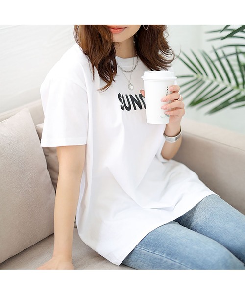 GOLDJAPAN（ゴールドジャパン）の「ロゴTシャツ【大きいサイズ対応】（Tシャツ/カットソー・レディース・ホワイト・LL/3L）」の14枚目の写真