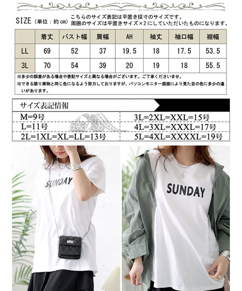 GOLDJAPAN（ゴールドジャパン）の「ロゴTシャツ【大きいサイズ対応】（Tシャツ/カットソー・レディース・ホワイト・LL/3L）」の18枚目の写真