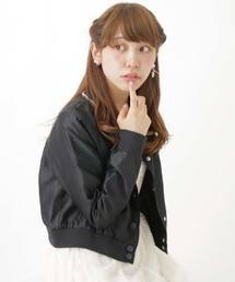 earth music&ecology | ピコレースショートブルゾン(ブルゾン)