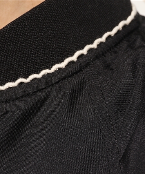 earth music&ecology（アースミュージックアンドエコロジー）の「ピコレースショートブルゾン（ブルゾン・レディース・ブラック/アイボリー/ピンクベージュ・MEDIUM/SMALL）」の15枚目の写真