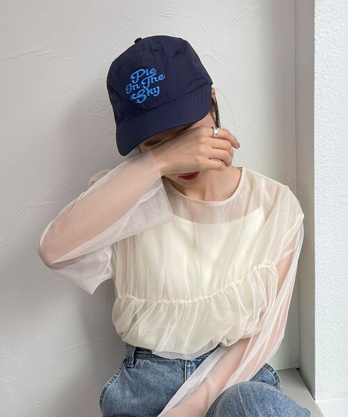 fredy emue(フレディエミュ)の「【CASSELINI/キャセリーニ】 ロゴキャップ(キャップ・レディース・ピンク/ベージュ/ネイビー・FREE)」の4枚目の写真