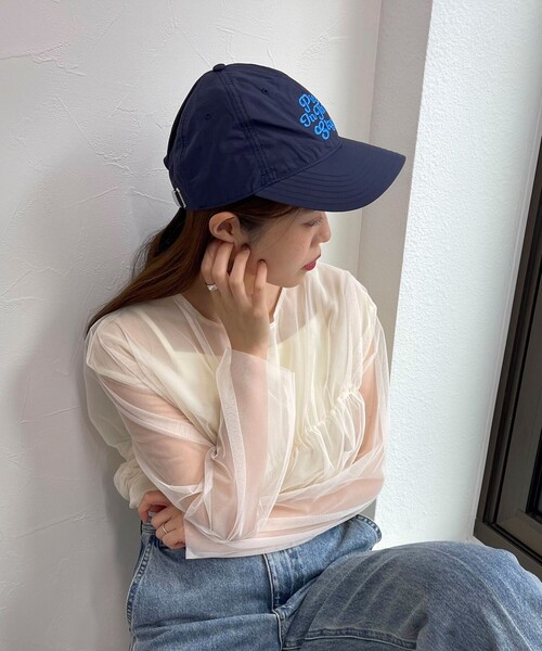 fredy emue(フレディエミュ)の「【CASSELINI/キャセリーニ】 ロゴキャップ(キャップ・レディース・ピンク/ベージュ/ネイビー・FREE)」の6枚目の写真
