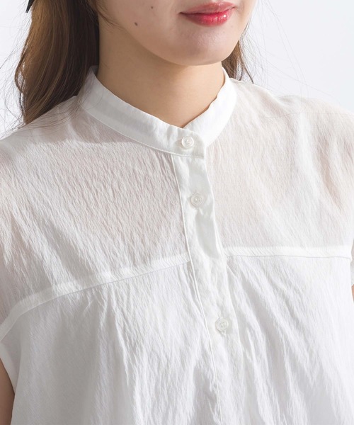 PICCIN（ピッチン）の「【WEB限定】裾バルーンフレンチスリーブブラウス（シャツ/ブラウス・レディース・オフホワイト/ブラック・M）」の11枚目の写真