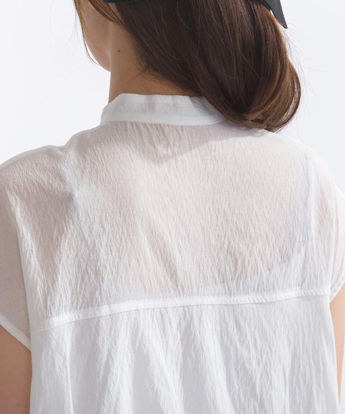 PICCIN（ピッチン）の「【WEB限定】裾バルーンフレンチスリーブブラウス（シャツ/ブラウス・レディース・オフホワイト/ブラック・M）」の18枚目の写真