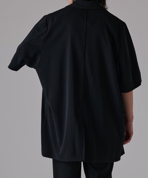 Lui's（ルイス）の「ウォッシャブルBIG ハーフスリーブジャケット（テーラードジャケット・メンズ・ライトグレー/ブラック・FREE）」の22枚目の写真