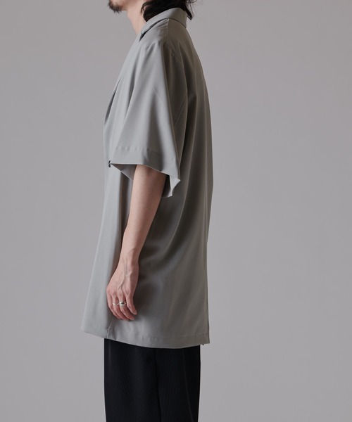 Lui's（ルイス）の「ウォッシャブルBIG ハーフスリーブジャケット（テーラードジャケット・メンズ・ライトグレー/ブラック・FREE）」の16枚目の写真