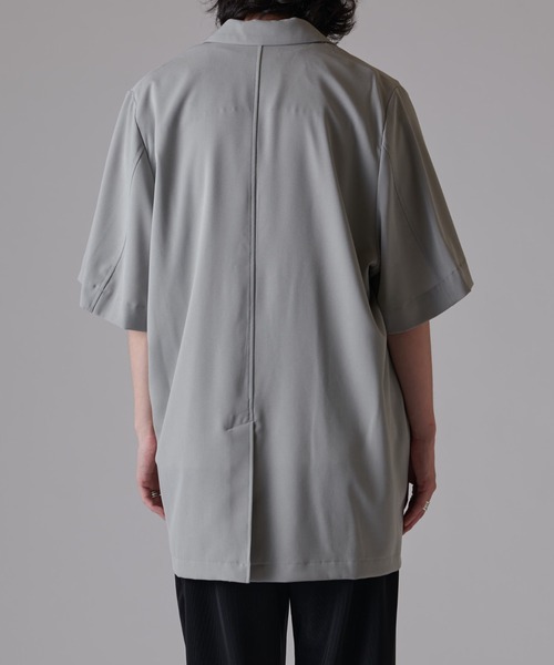 Lui's（ルイス）の「ウォッシャブルBIG ハーフスリーブジャケット（テーラードジャケット・メンズ・ライトグレー/ブラック・FREE）」の17枚目の写真