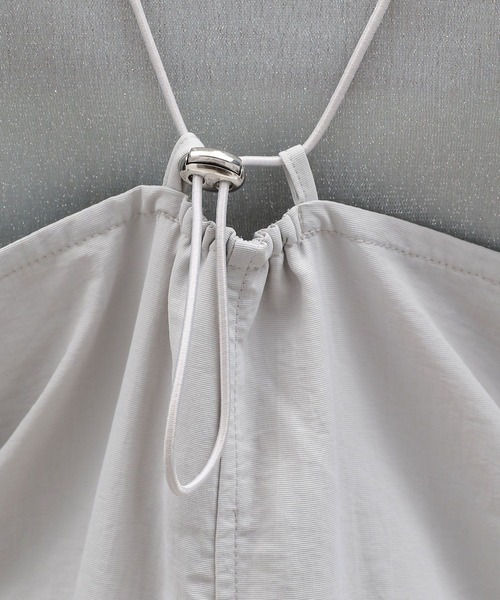LAKOLE（ラコレ）の「ナイロンドロストキャミワンピース / 113752（ワンピース・レディース・ライトグレー/ベージュ/ブラック・FREE）」の8枚目の写真