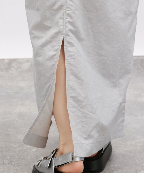 LAKOLE（ラコレ）の「ナイロンドロストキャミワンピース / 113752（ワンピース・レディース・ライトグレー/ベージュ/ブラック・FREE）」の7枚目の写真