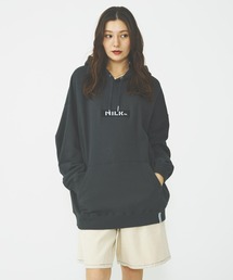 MILKFED.(~NtFh)BAR LOGO BASIC SWEAT HOODIE(p[J[)