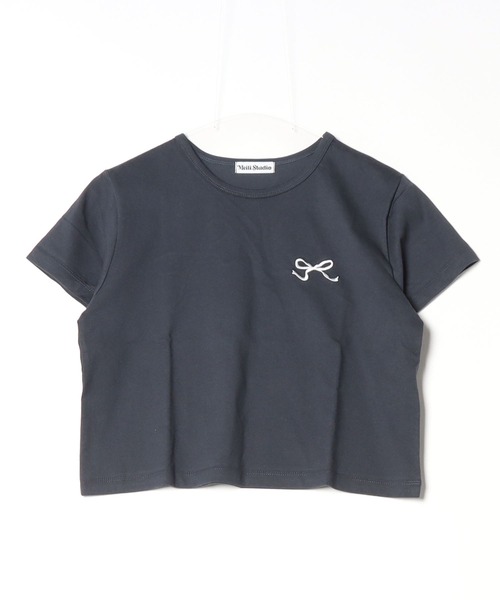 WEGO(ウィゴー)の「WEGO/リボン刺繍Tシャツ(Tシャツ/カットソー・レディース・イエロー/ネイビー/ホワイト・FREE)」の14枚目の写真