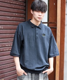 【ユニセックスで着用可能】ピグメント加工ポロシャツ CROWN