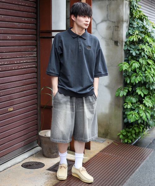 SPINNS（スピンズ）の「【ユニセックスで着用可能】ピグメント加工ポロシャツ CROWN（ポロシャツ・メンズ・ブラック/グレー/ブラウン・ONESIZE）」の16枚目の写真